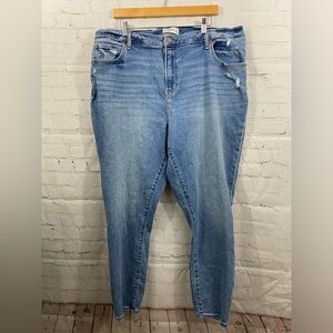Abercrombie & Fitch The Super Skinny Ankle Jeans Womens Size 37/24 Blue